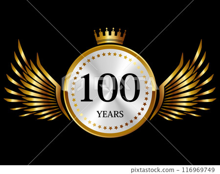 100 週年羽毛徽章金 116969749