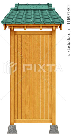 材質：瓦屋頂和木牌 116971403