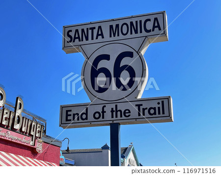 Santa Monica Route 66 Final Point Monument Santa Monica Beach Santa Monica Pier Santa Monica Route 66 Final Point Monument Santa Monica Beach Santa Monica Pier 116971516