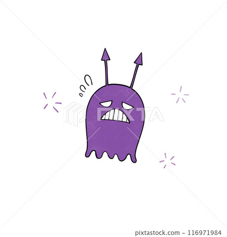 Illustration of tooth decay bacteria and germs Illustration of tooth decay bacteria and germs 116971984