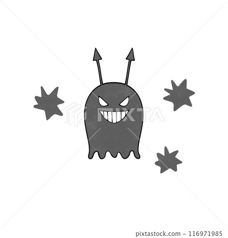 Illustration of tooth decay bacteria and germs Illustration of tooth decay bacteria and germs 116971985