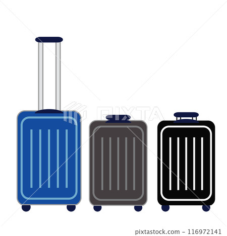 Simple illustration set of suitcase Simple illustration set of suitcase 116972141
