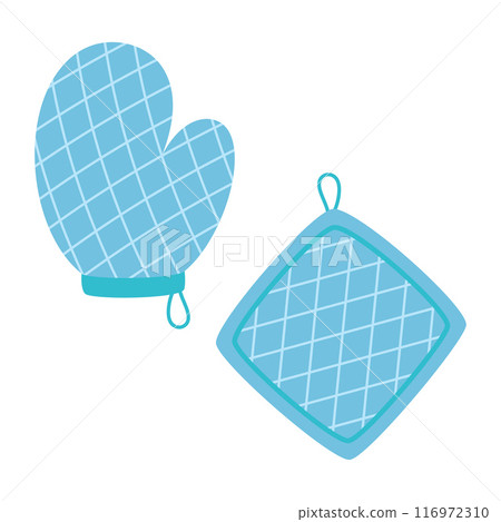 oven glove and potholder 116972310