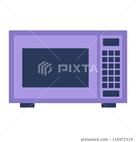 microwave oven in flat style 116972314