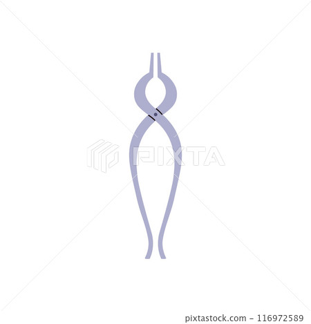 Vector illustration of clamps, a tool for the production of forge iron. Vector illustration of clamps, a tool for the production of forge iron. 116972589