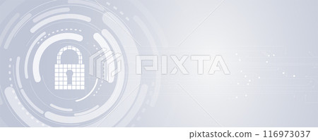 Cyber security. Internet technology concept. Privacy safety technology background. 116973037