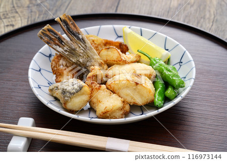 Deep-fried codfish 116973144