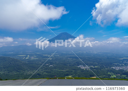 Mount Fuji as seen from the paragliding takeoff point at Asagiri Plateau, Shizuoka Prefecture 116973360