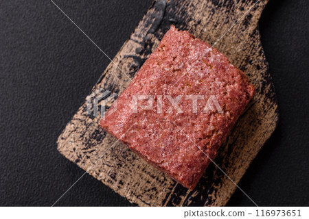 Delicious canned pink ham with salt, spices and herbs Delicious canned pink ham with salt, spices and herbs 116973651