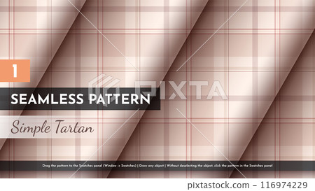 Seamless Simple Tartan Pattern Seamless Simple Tartan Pattern 116974229