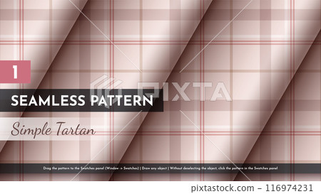 Seamless Simple Tartan Pattern Seamless Simple Tartan Pattern 116974231