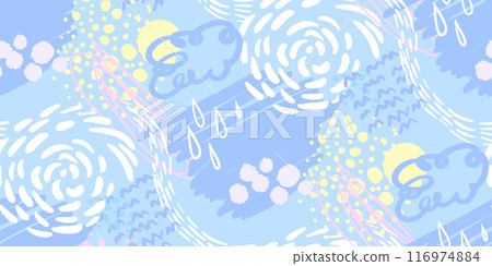 modern tropical pattern with monstera bushes in practical unisex shades in beige color modern tropical pattern with monstera bushes in practical unisex shades in beige color 116974884