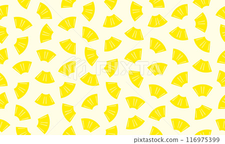 Cut pineapple pattern background Cut pineapple pattern background 116975399