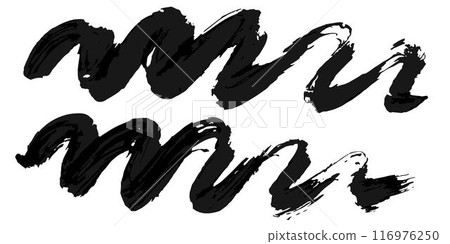 Vector set of grunge watercolor broad strokes Vector set of grunge watercolor broad strokes 116976250