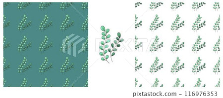 Set Creative marine seamless pattern. Pattern in hand draw style, created for fabrics Set Creative marine seamless pattern. Pattern in hand draw style, created for fabrics 116976353
