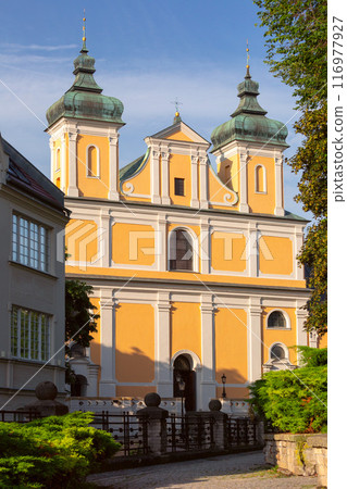 Church of St. Anthony of Padua in Poznan at dawn Church of St. Anthony of Padua in Poznan at dawn 116977927