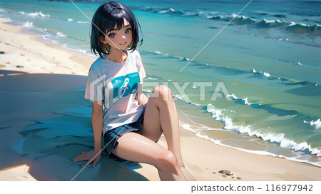 Seaside girl 116977942