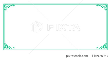 Retro antique frame design 116978937