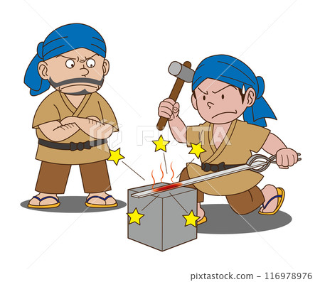 Strike while the iron is hot Strike while the iron is hot 116978976