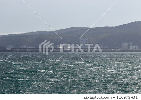 從海邊看稚內港北防波堤圓頂 從海邊看稚內港北防波堤圓頂 116979431