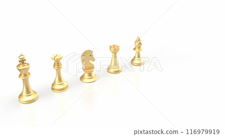 The Chess for Business concept 3d rendering. The Chess for Business concept 3d rendering. 116979919