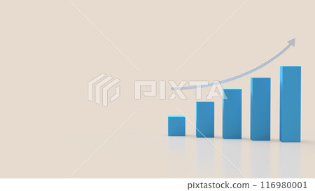 The  chart for Business concept 3d rendering. 116980001