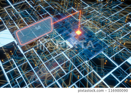 modern, viewing, display 116980090