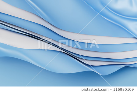 Flowing wave multilayer background, 3d rendering. Flowing wave multilayer background, 3d rendering. 116980109