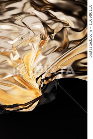 Flowing wave multilayer background, 3d rendering. 116980110