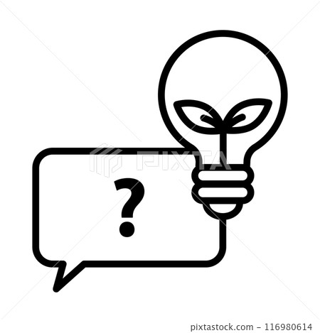 Helpful questions icon. 116980614