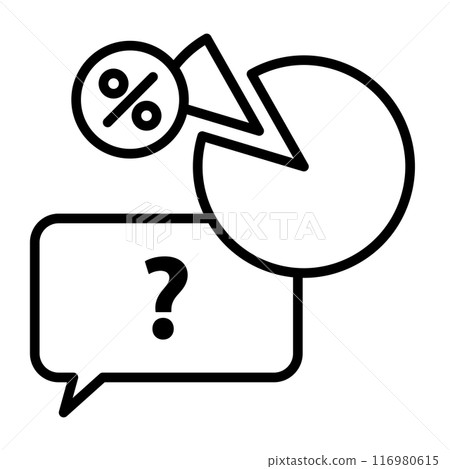 Niche questions icon. 116980615