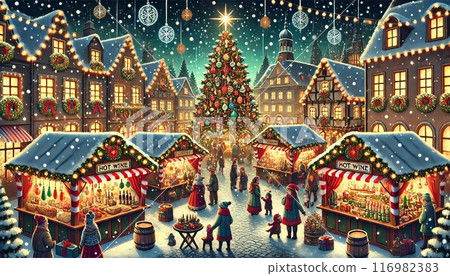 聖誕節裝飾紅色聖誕樹 聖誕節裝飾紅色聖誕樹 116982383