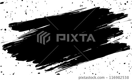 Illustration of painting with a brush on a white background Illustration of painting with a brush on a white background 116982538