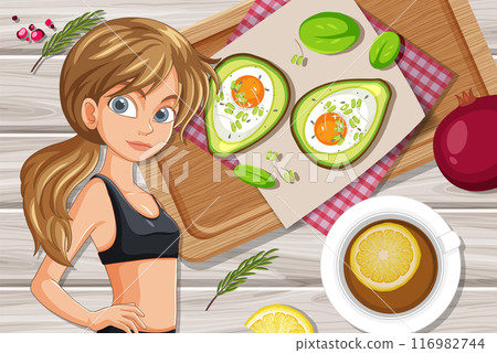 Healthy Breakfast with Avocado Toast Healthy Breakfast with Avocado Toast 116982744