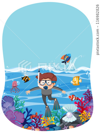 Underwater Adventure with Marine Life Underwater Adventure with Marine Life 116982826