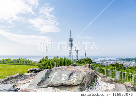 北海道留萌市 仙寶台可眺望留萌市全景 116983076
