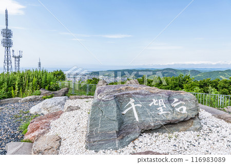 Rumoi City, Hokkaido: Senbodai Observatory overlooking the entire city of Rumoi 116983089