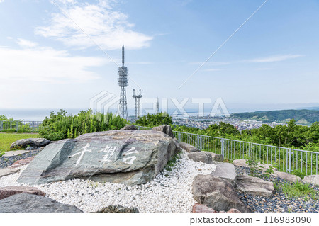 北海道留萌市 仙寶台可眺望留萌市全景 116983090