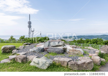 北海道留萌市 仙寶台可眺望留萌市全景 116983091