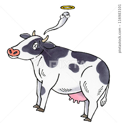 Dead dairy cow Dead dairy cow 116983101