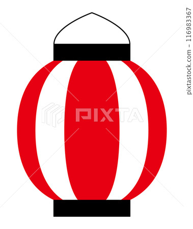 Lantern single red illustration vector Lantern single red illustration vector 116983367