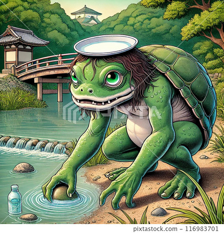 河童，一種住在河邊的日本怪物 116983701