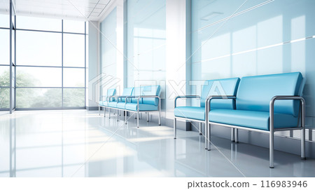 乾淨寬敞的醫院候診室 116983946