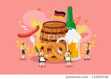 Oktoberfest Celebration Party With Tiny People 116984580