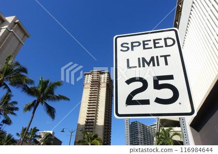 美國夏威夷限速標誌 SPEED LIMIT 25 116984644