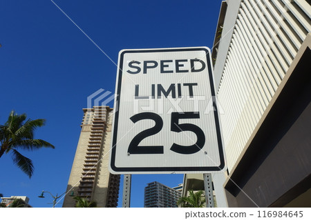 美國夏威夷限速標誌 SPEED LIMIT 25 116984645