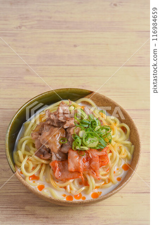 Kimchi grilled meat and soy milk ramen Kimchi grilled meat and soy milk ramen 116984659