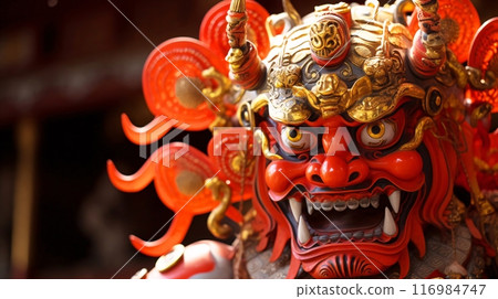 Close-ups of Buddhist statues from East Asia, including Japan and China 116984747