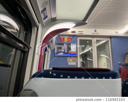 馬來西亞火車內部風景 116985103