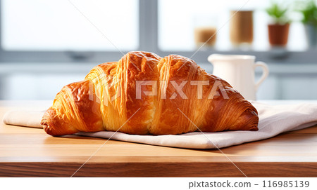 Croissant on the desk 116985139